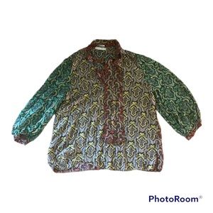 Alice and Olivia XL Blouse with Bow